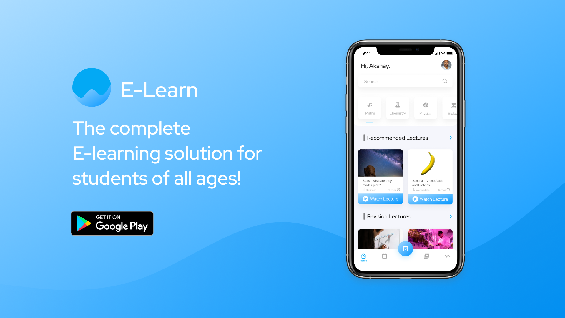 E-Learn UI Mockup